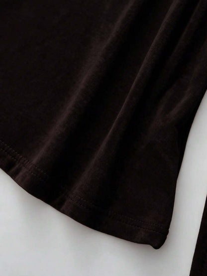 Pull à col rond épaissi et polyvalent, manches longues - Floorah