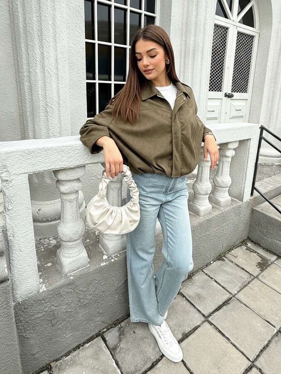 Veste décontractée ample à manches longues - Floorah