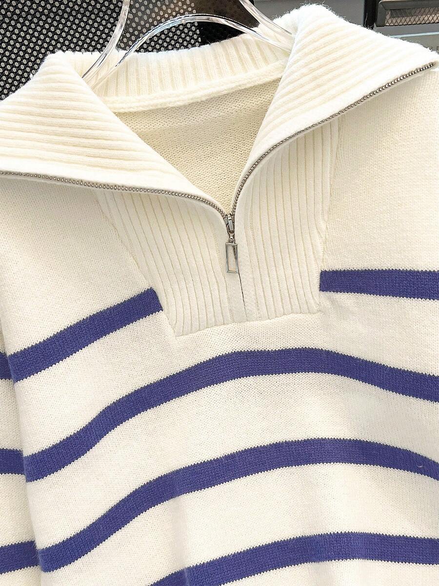 Nouveau pull à col rond rayé pour l'automne/hiver - Floorah