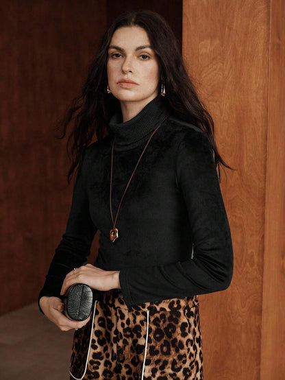 Pull à col rond épaissi et polyvalent, manches longues - Floorah