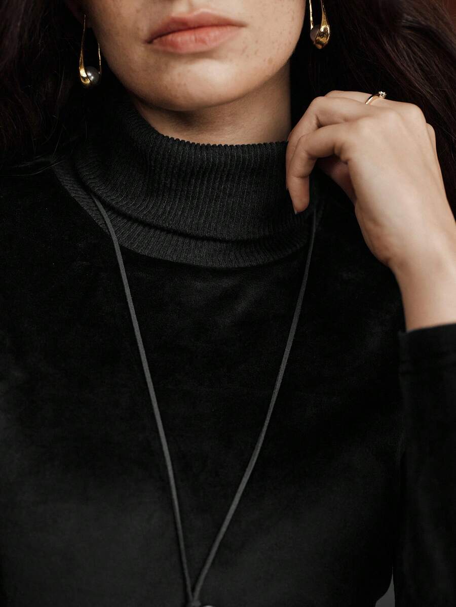 Pull à col rond épaissi et polyvalent, manches longues - Floorah