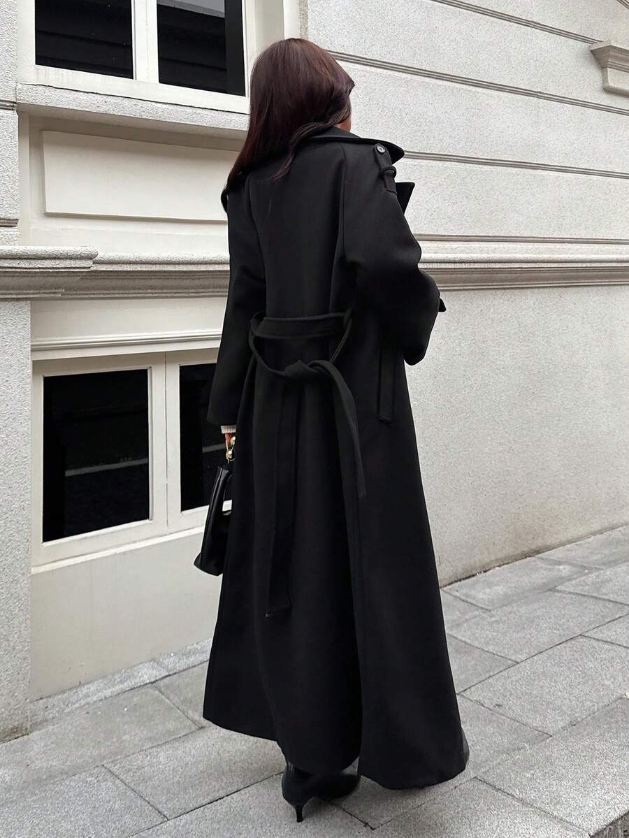 Seelio Nouveau manteau coupe-vent à double boutonnage classique - Floorah