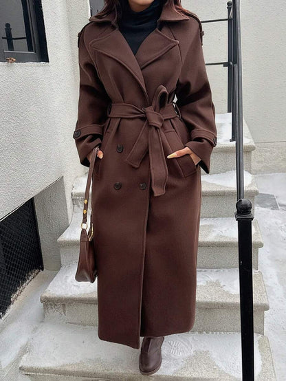 Seelio Nouveau manteau coupe-vent à double boutonnage classique - Floorah