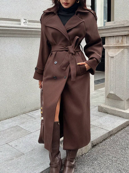 Seelio Nouveau manteau coupe-vent à double boutonnage classique - Floorah