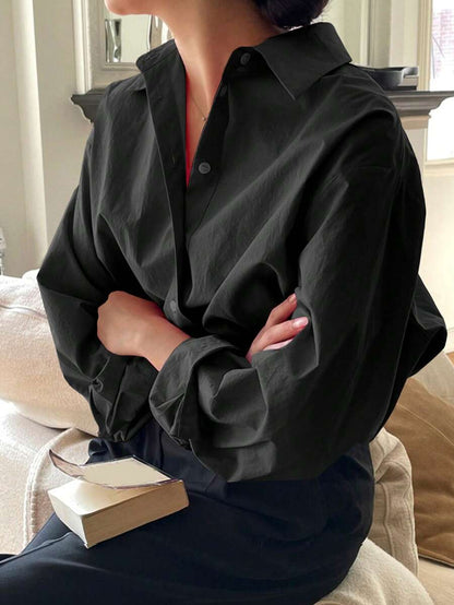 Chemise à manches longues décontractée - Floorah