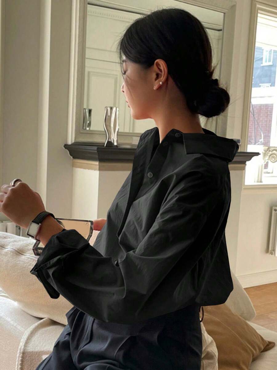 Chemise à manches longues décontractée - Floorah