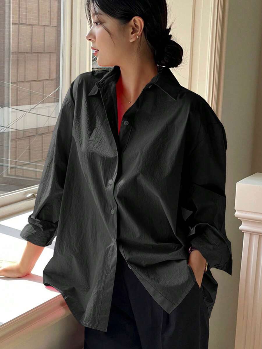 Chemise à manches longues décontractée - Floorah