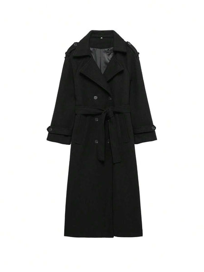 Seelio Nouveau manteau coupe-vent à double boutonnage classique - Floorah