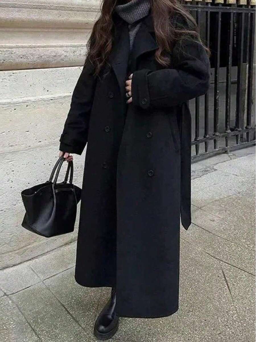 Seelio Nouveau manteau coupe-vent à double boutonnage classique - Floorah