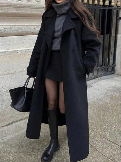 Seelio Nouveau manteau coupe-vent à double boutonnage classique - Floorah