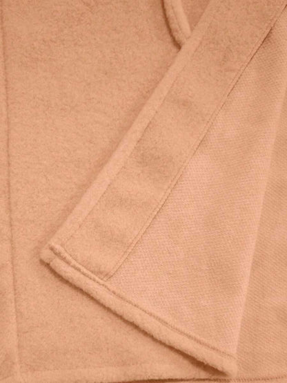 Manteau ample en mélange de laine à manches longues avec épaules tombantes - Floorah