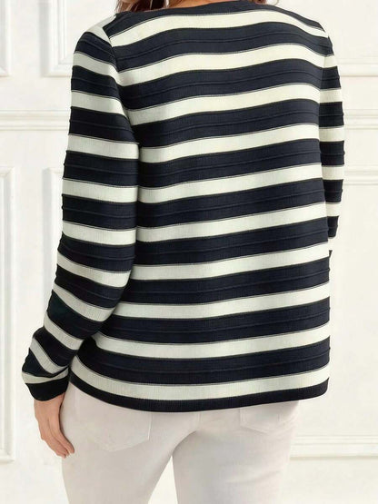 Nouveau arrivage Cardigan tricoté élégant à col rond - Floorah