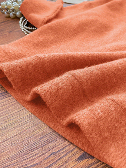 Pull cosy motif ourson marron – Col rond, manches longues