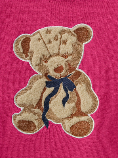 Pull-over chic à motif ourson – Élégant et doux