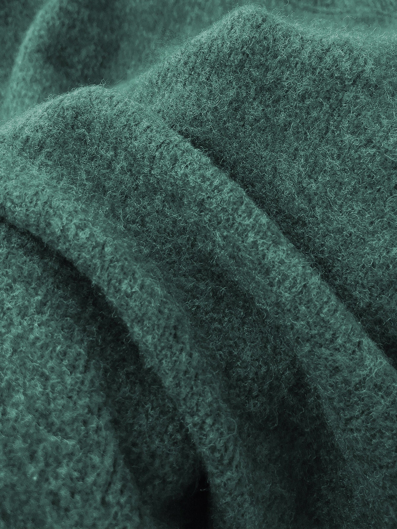 Pull cosy motif ourson marron – Col rond, manches longues