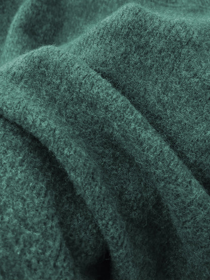 Pull cosy motif ourson marron – Col rond, manches longues